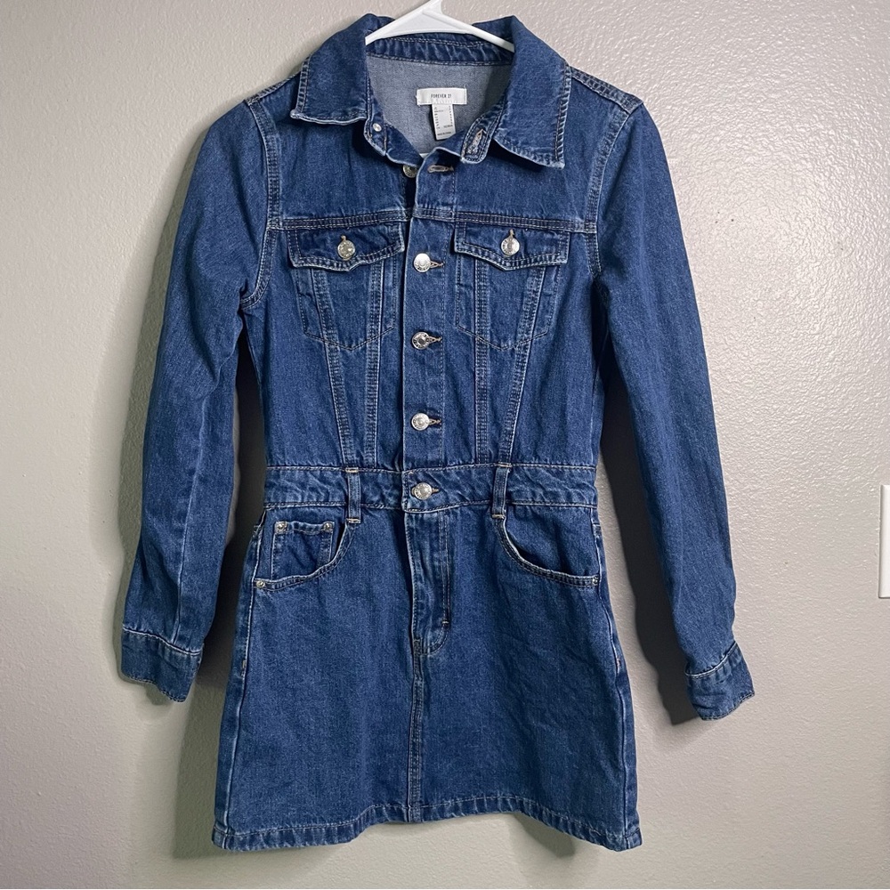 Forever 21 Blue Denim mini Dress